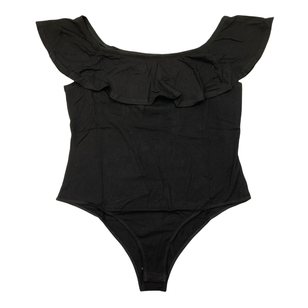 Ambiance Off Shoulder Ruffle Bodysuit 1X